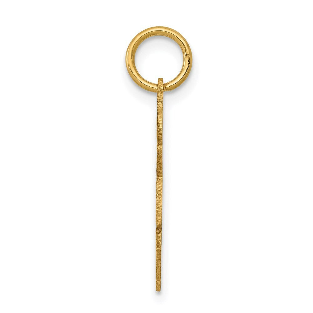 14k Yellow Gold Kid Charm Pendant for Women