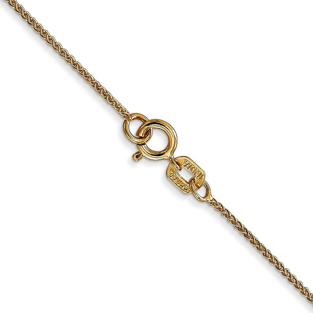 14k Yellow Gold 30 inch .85mm Spiga with Spring Ring Clasp Chain