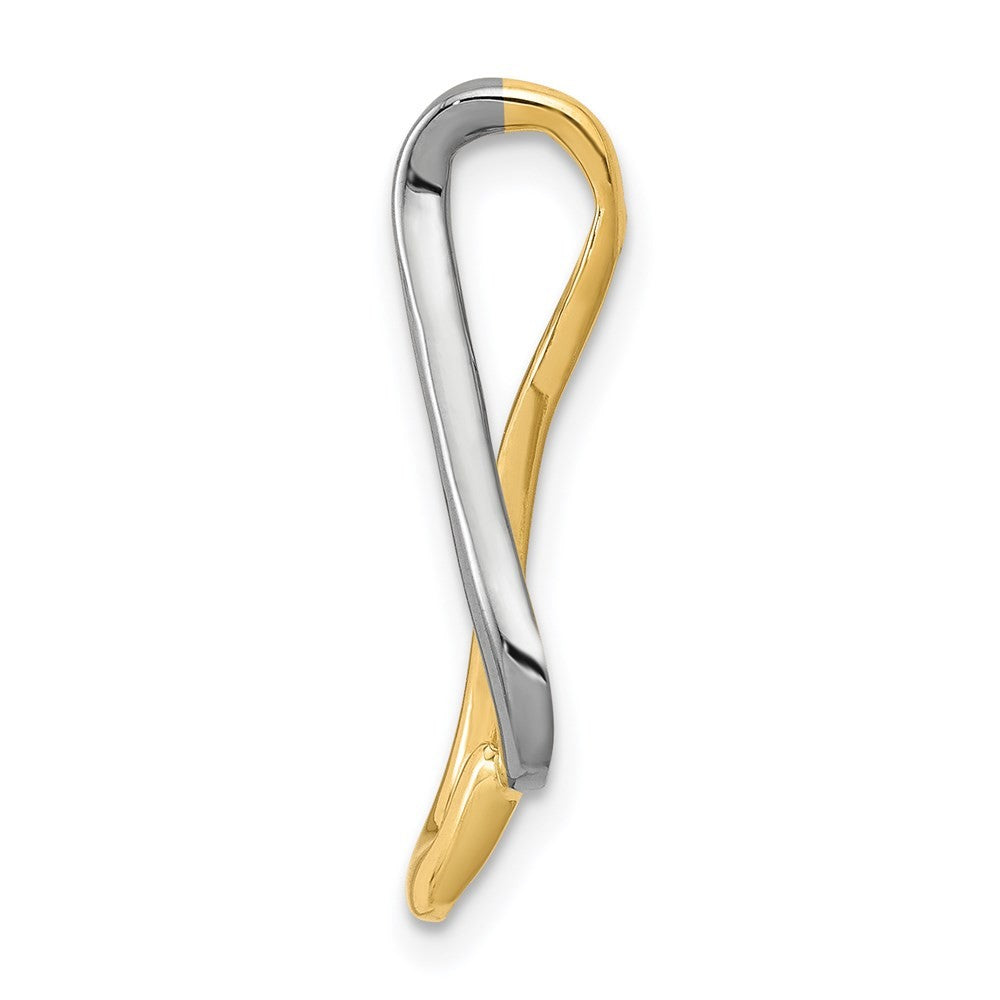 14k Two-Tone Gold Slide