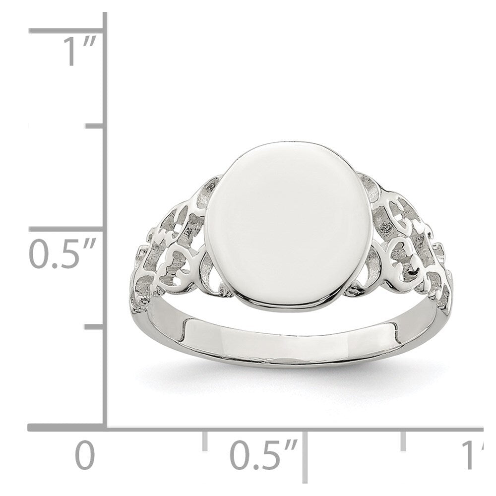 Sterling Silver Signet Ring Size 7