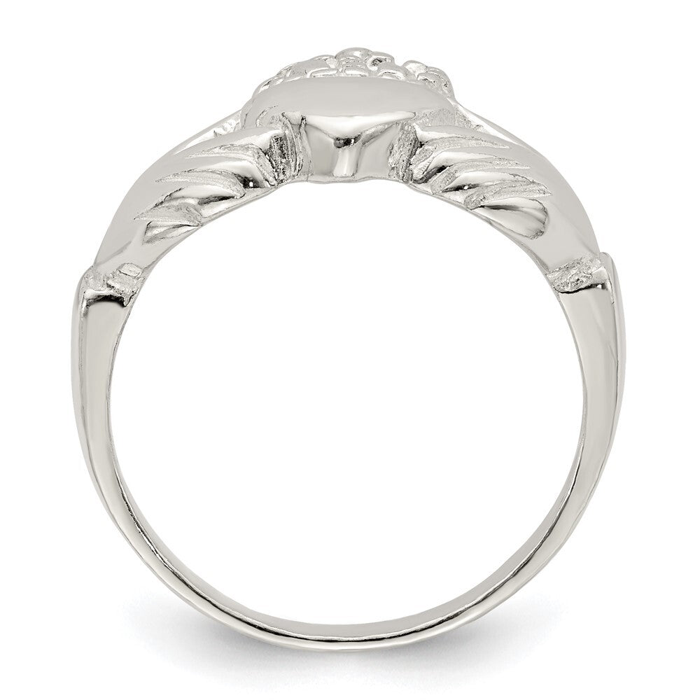 Sterling Silver Claddagh Ring Size 7