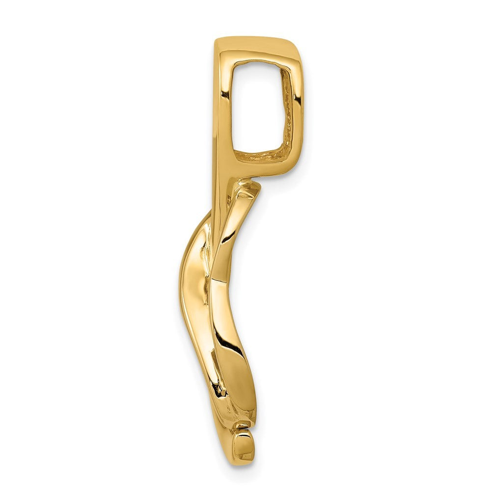 14k Two-Tone Gold Fancy Omega Slide