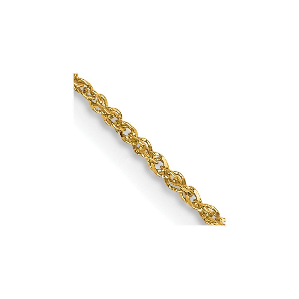 14k Yellow Gold 14 inch 1.1mm Ropa with Spring Ring Clasp Chain Necklace