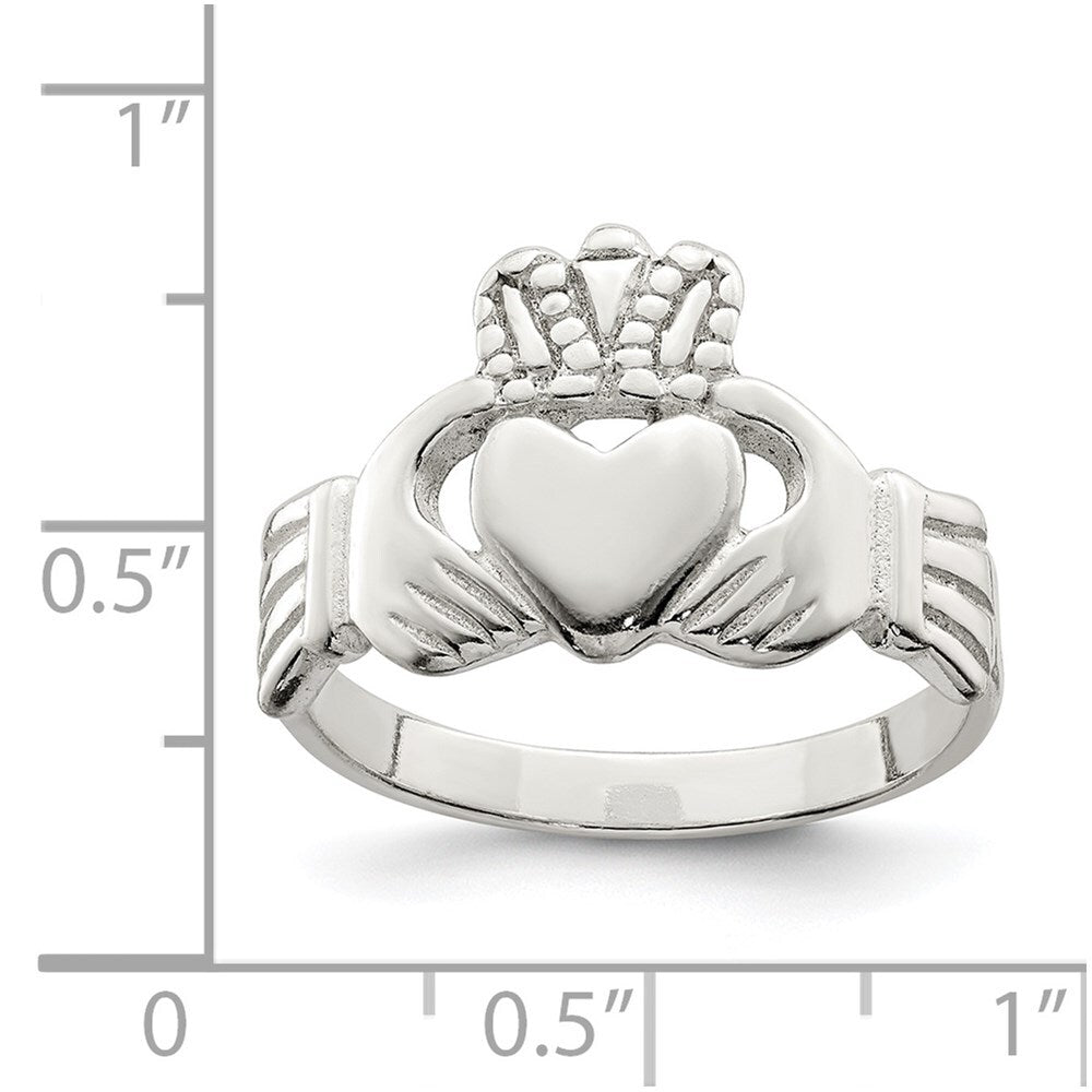 Sterling Silver Claddagh Ring Size 6