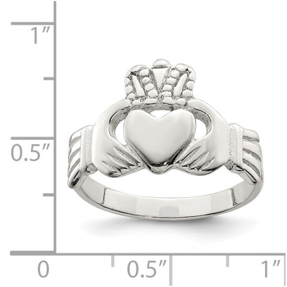 Sterling Silver Claddagh Ring Size 6