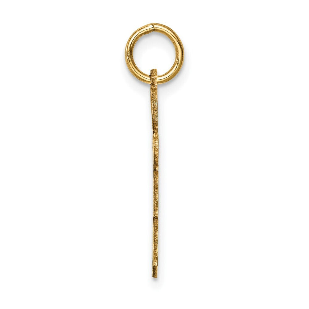 14k Yellow Gold Kid Charm Pendant for Women