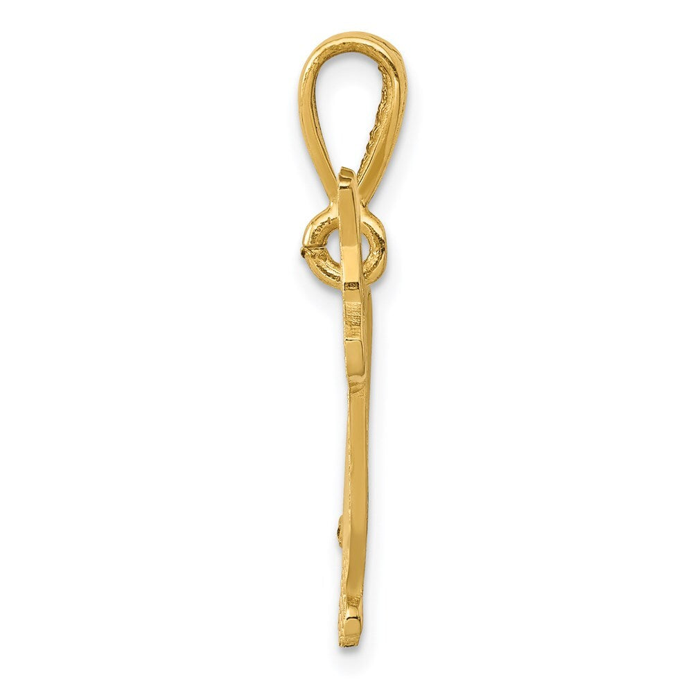 14k Yellow Gold Welsh Corgi Pendant for Women