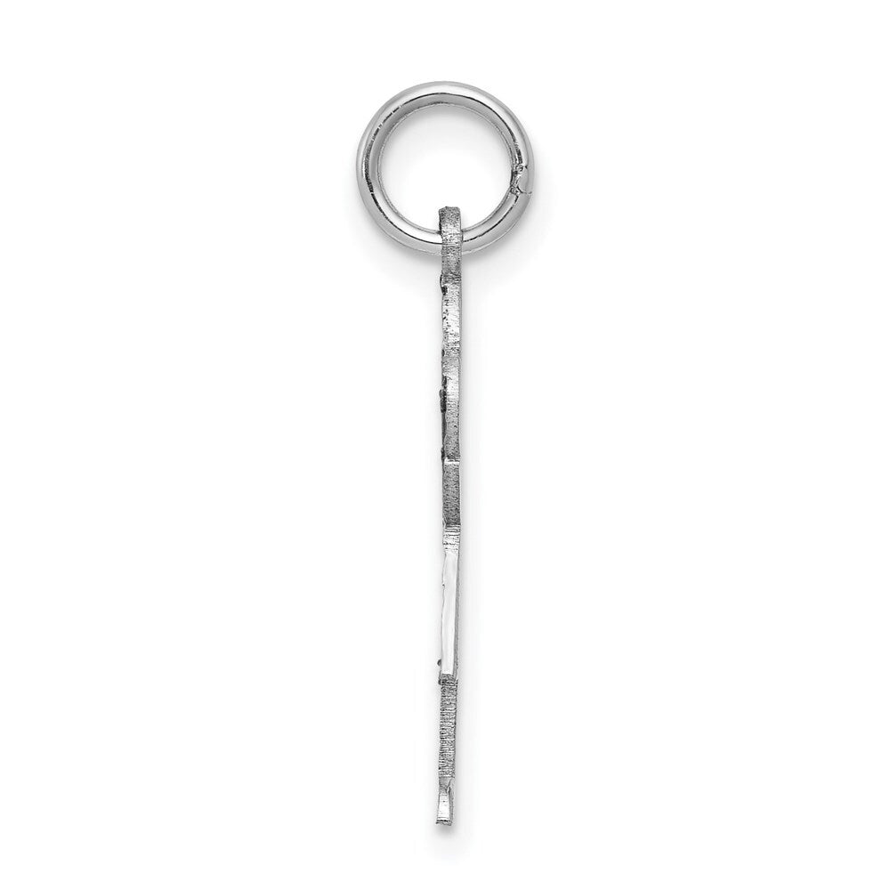 14k White Gold Kid Charm Pendant for Women