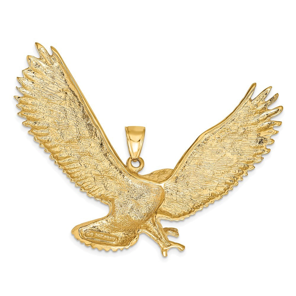 14k Yellow Gold Eagle Pendant