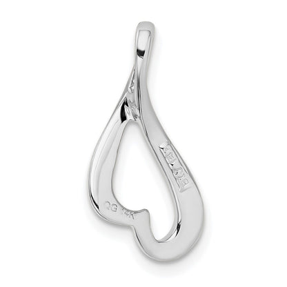 14k White Gold Slide Pendant for Women