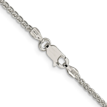 Sterling Silver 1.75mm Round Spiga Chain Necklace