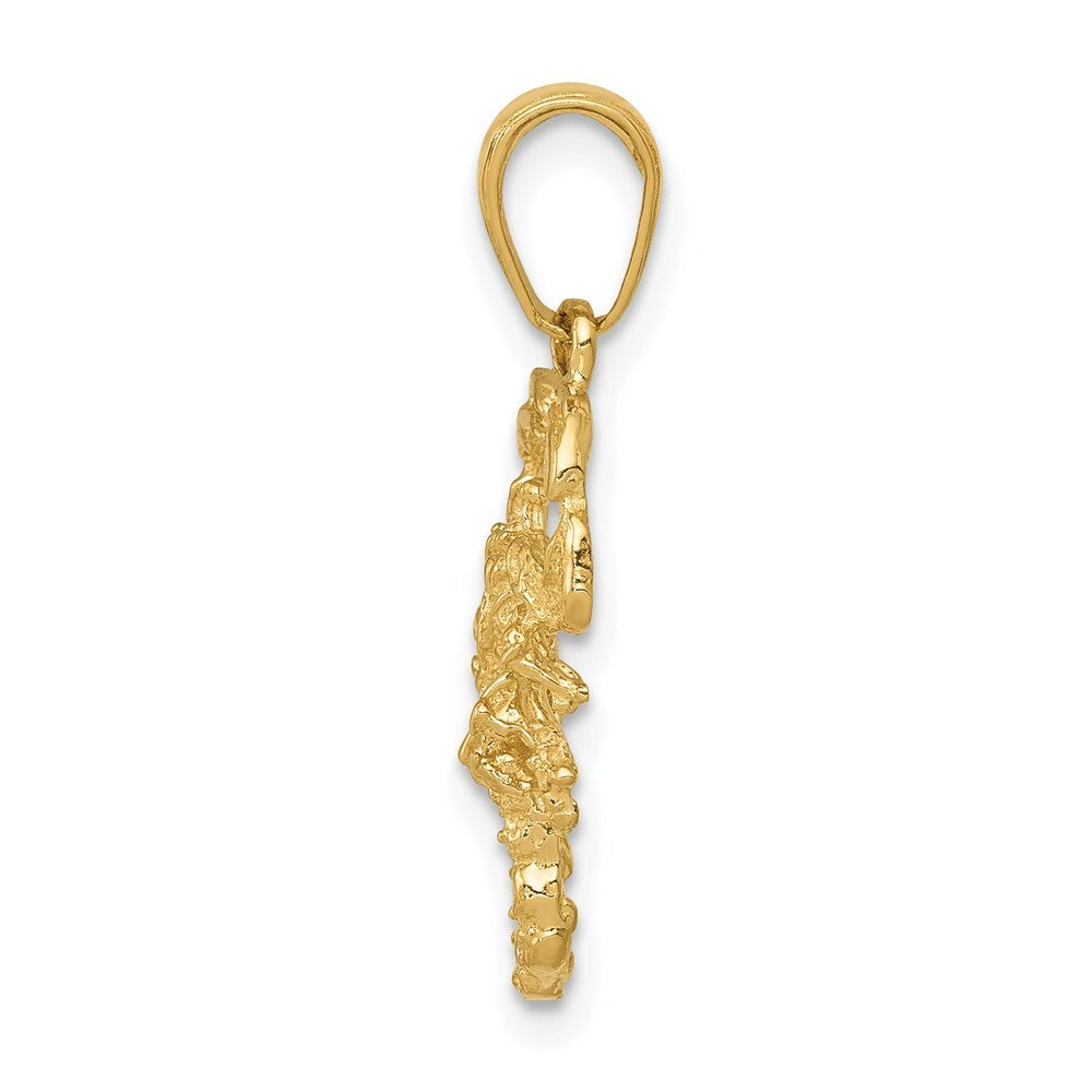 14k Yellow Gold Scorpion Charm Pendant for Women