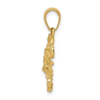14k Yellow Gold Scorpion Charm Pendant for Women