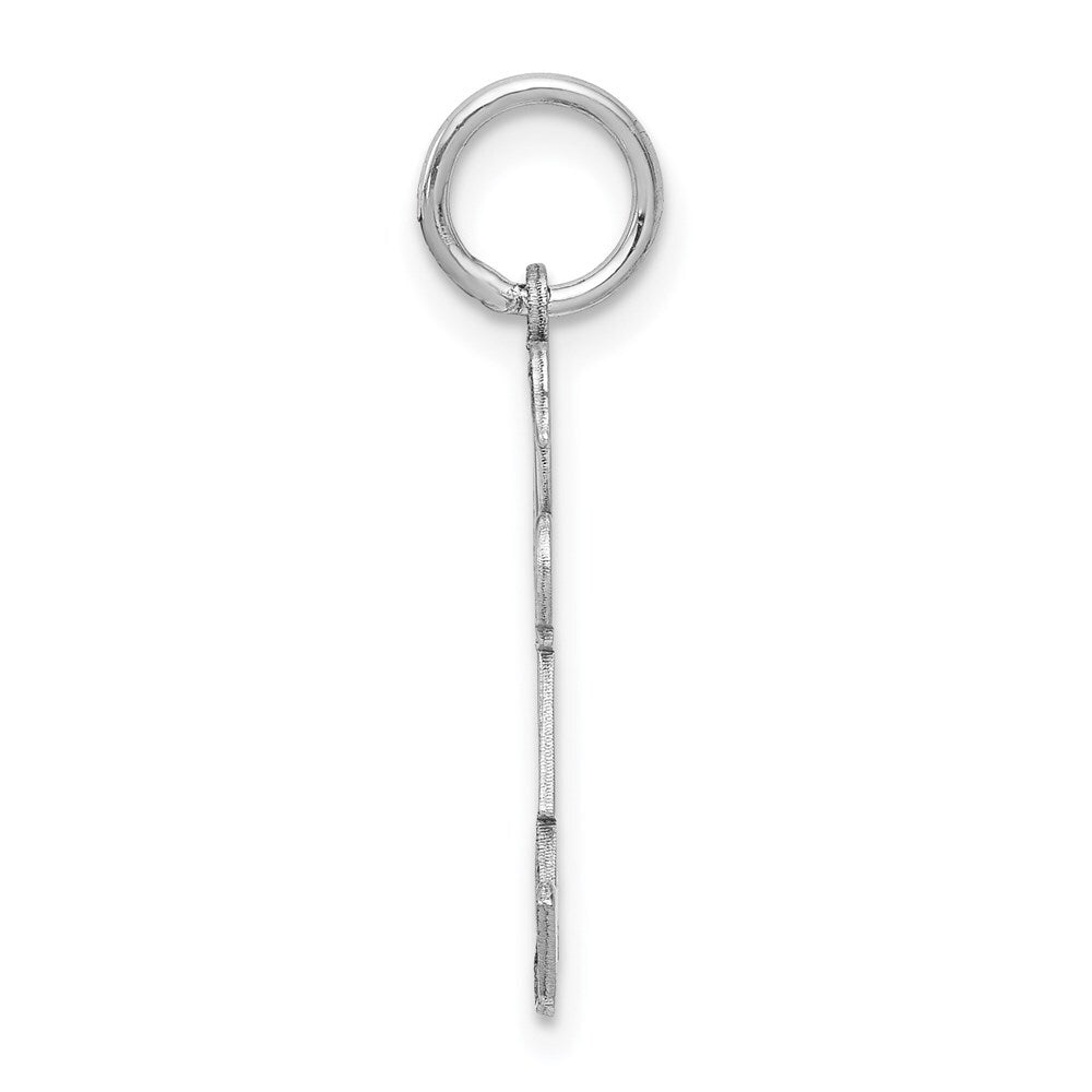 14k White Gold Kid Charm Pendant for Women