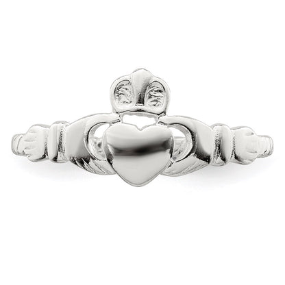 Sterling Silver Claddagh Ring Size 8