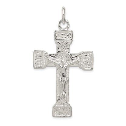 Sterling Silver Latin Crucifix Pendant Holiday Gift for Women