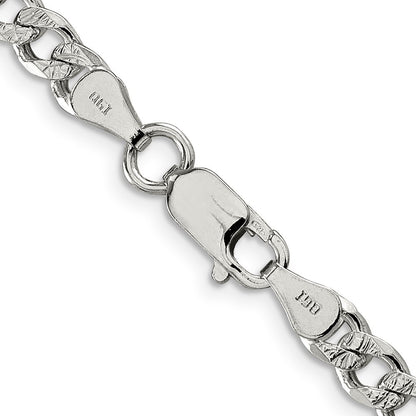 Sterling Silver 5.5mm Curb Chain Necklace