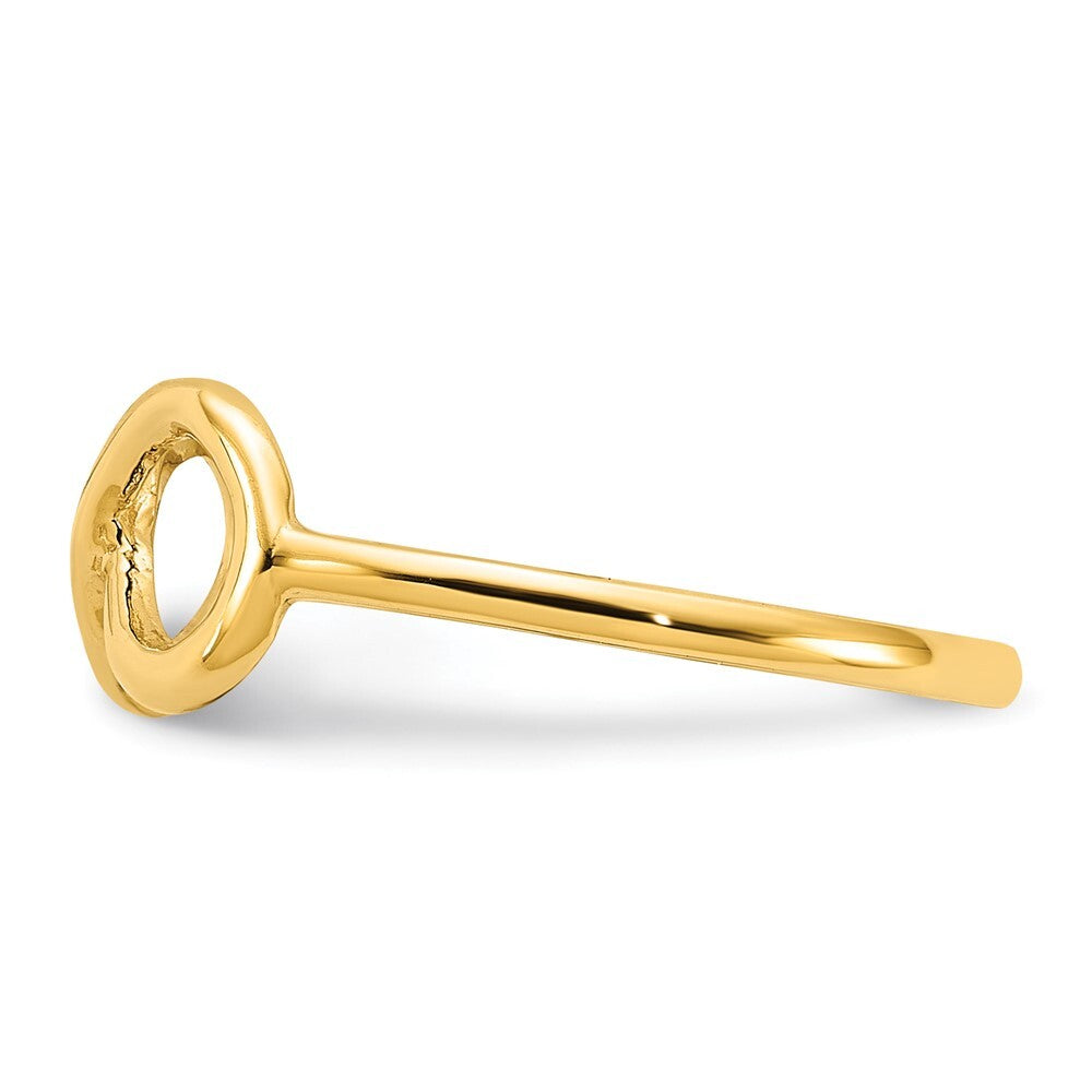 14K Yellow Gold Polished Infinity Ring