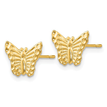 14k Yellow Gold Madi K Butterfly Post Earrings