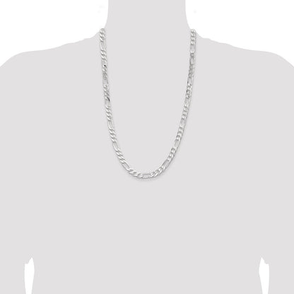 Sterling Silver 7.5mm Figaro Chain