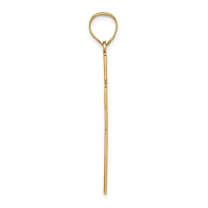 14k Yellow Gold Laser Designed Cross