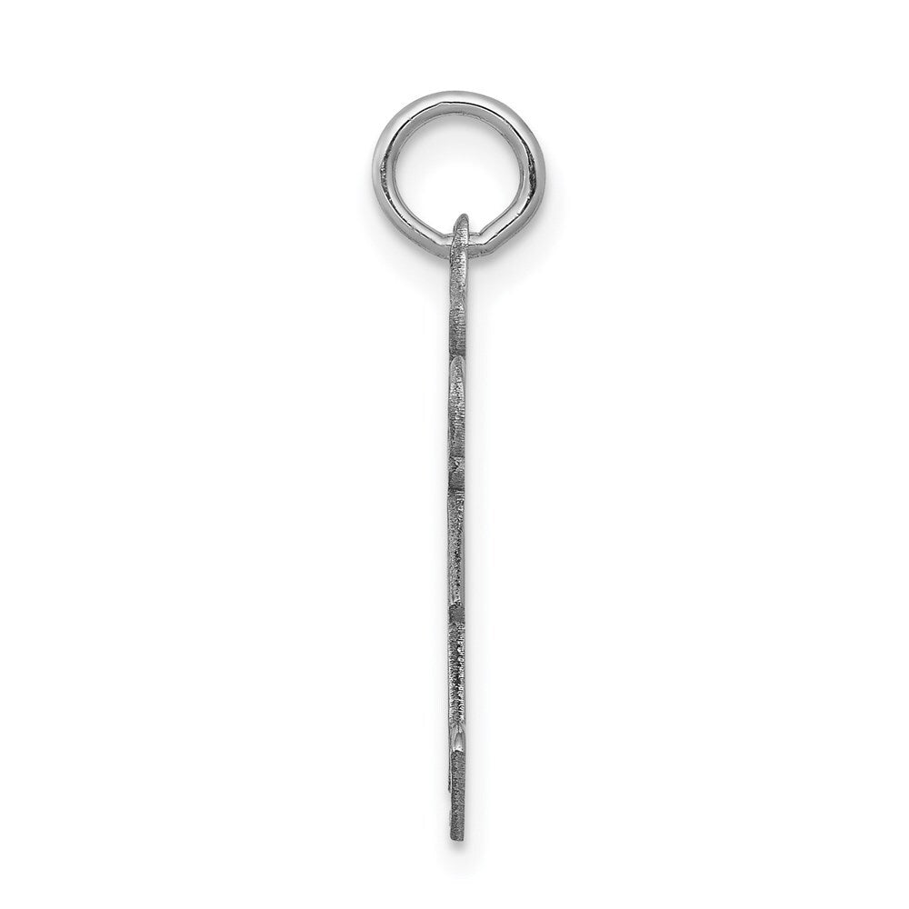 14k White Gold Kid Charm Pendant for Women