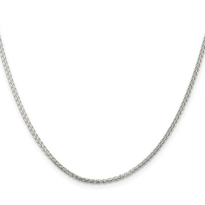 Sterling Silver 1.75mm Round Spiga Chain Necklace