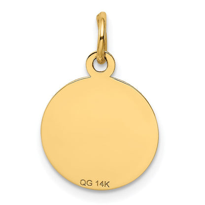 14k Yellow Gold GRADUATION DAY Charm Pendant for Women