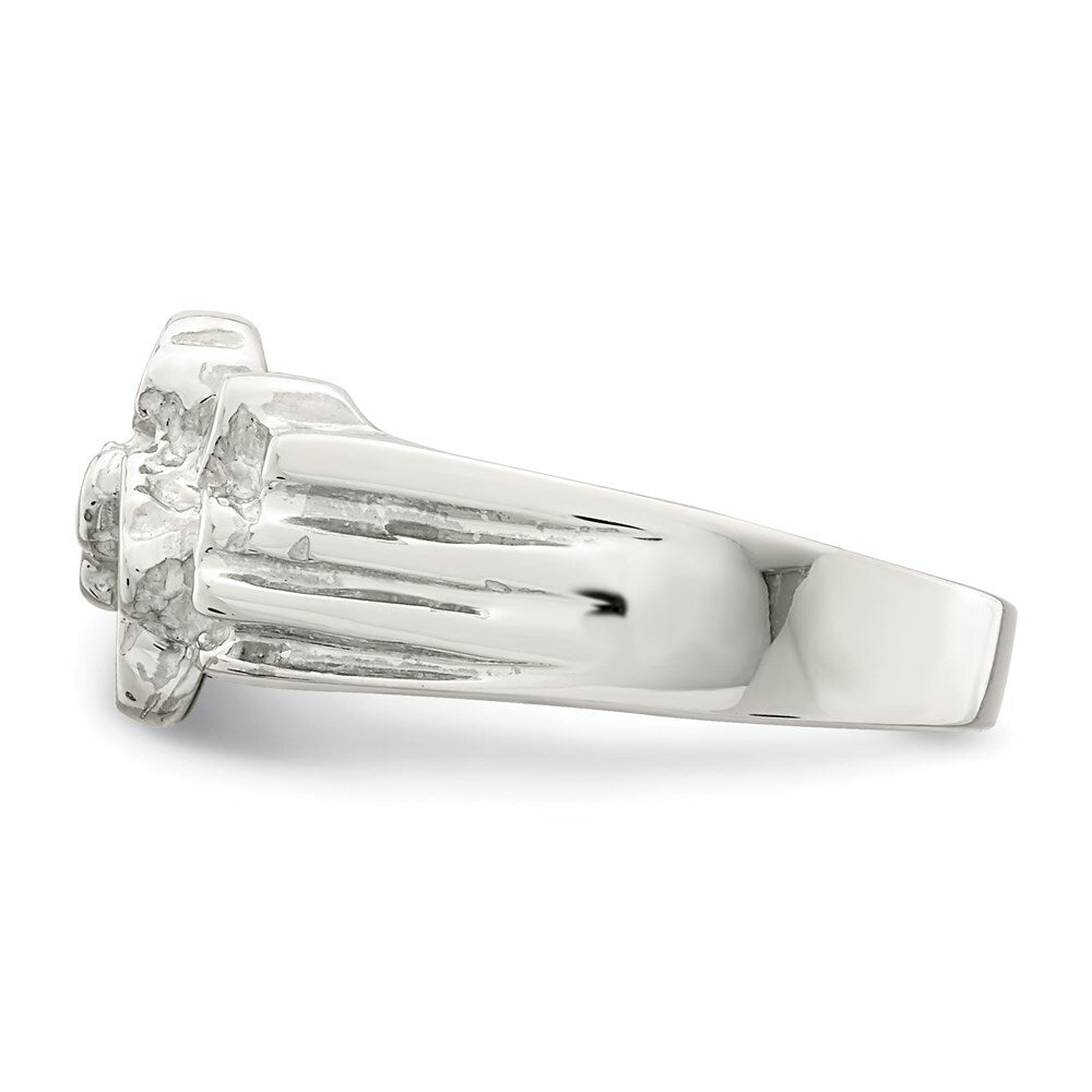 Sterling Silver Woman's Nugget Ring Size 8