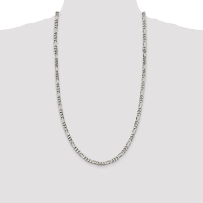 Sterling Silver 5.5mm Figaro Chain