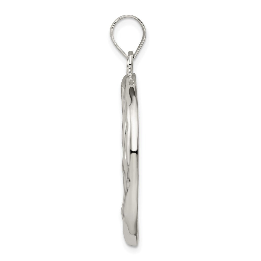 Sterling Silver Polished Peace Pendant
