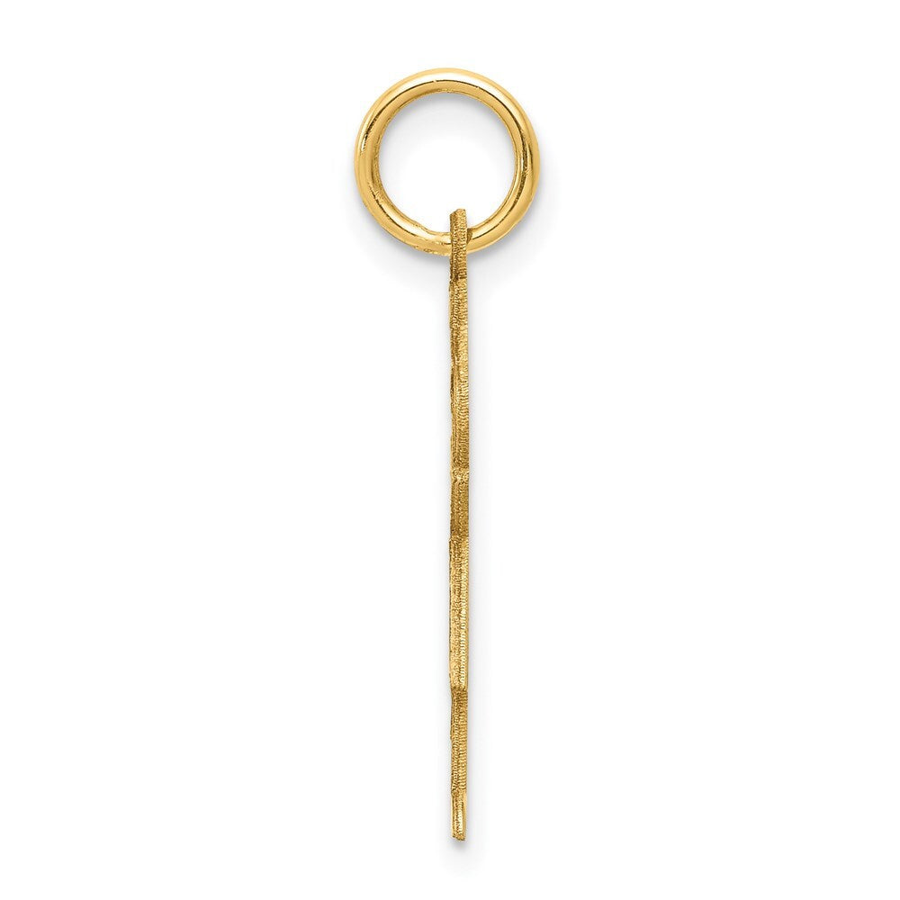 14k Yellow Gold Kid Charm Pendant for Women