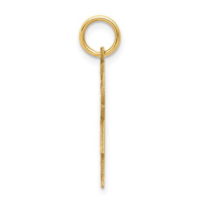 14k Yellow Gold Kid Charm Pendant for Women