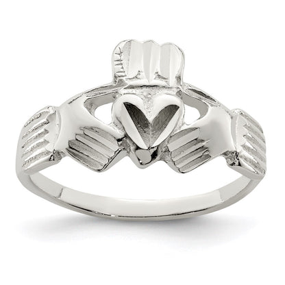 Sterling Silver Claddagh Ring Size 8