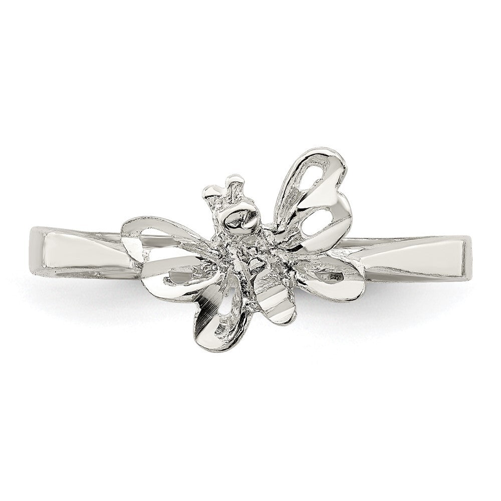 Sterling Silver Butterfly Ring Size 7
