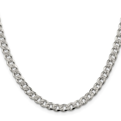Sterling Silver 5.5mm Curb Chain Necklace
