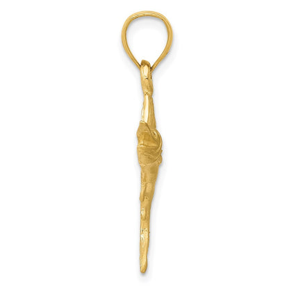 14k Yellow Gold Sailfish Pendant for Women