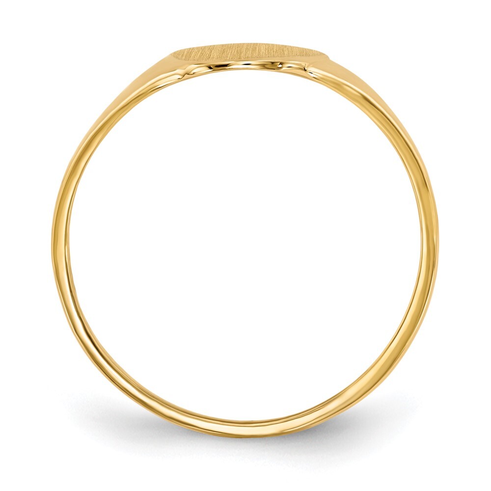 14K Yellow Gold 12.0x8.5mm Open Back Signet Ring
