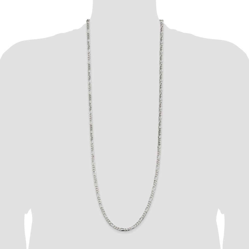 Sterling Silver 4.5mm Figaro Chain