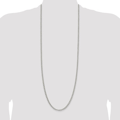 Sterling Silver 4mm Rolo Chain
