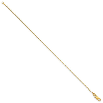14k Yellow Gold 8 inch .9mm Box Bracelet