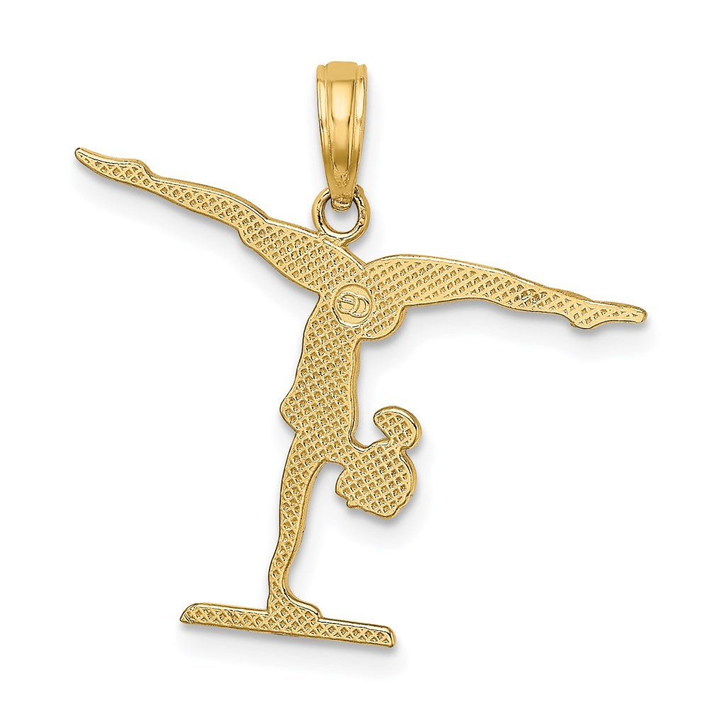 14k Yellow Gold Gymnastics Floor Charm