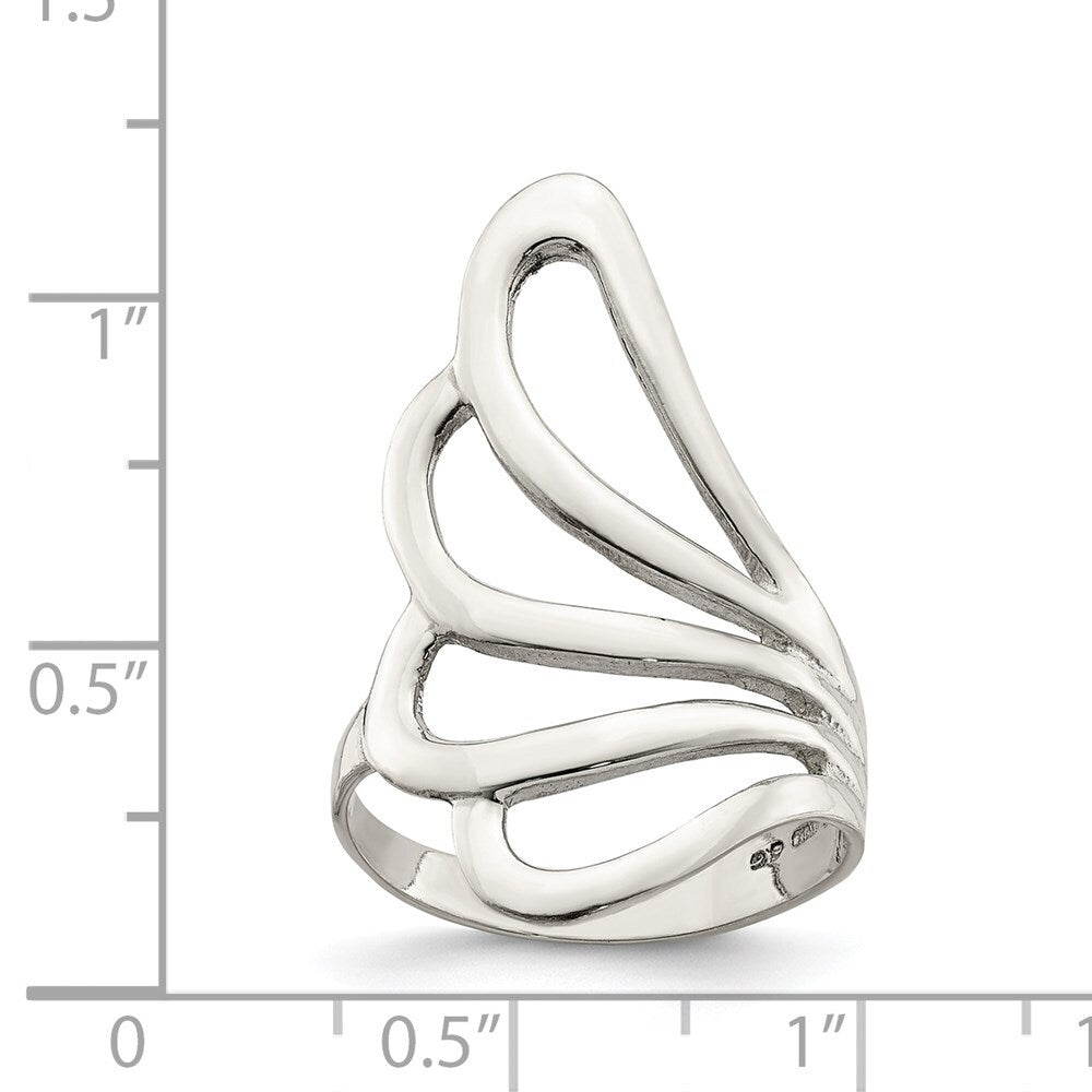 Sterling Silver Fancy Ring Size 7