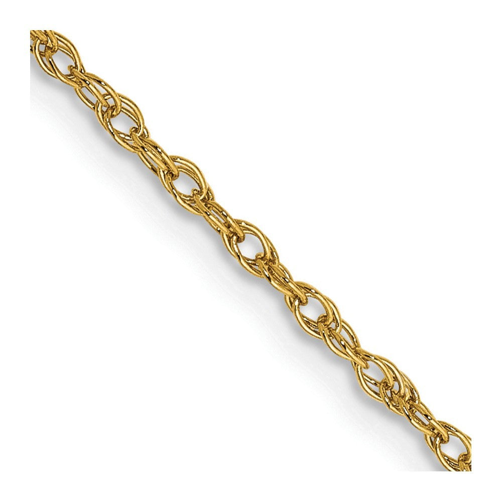 14k Yellow Gold 24 inch 1.3 Heavy Baby Rope Chain Necklace