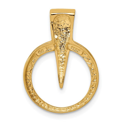 14k Yellow Gold Fits up to 2mm on Fancy/Regular/Reversible Omega Slide Pendant