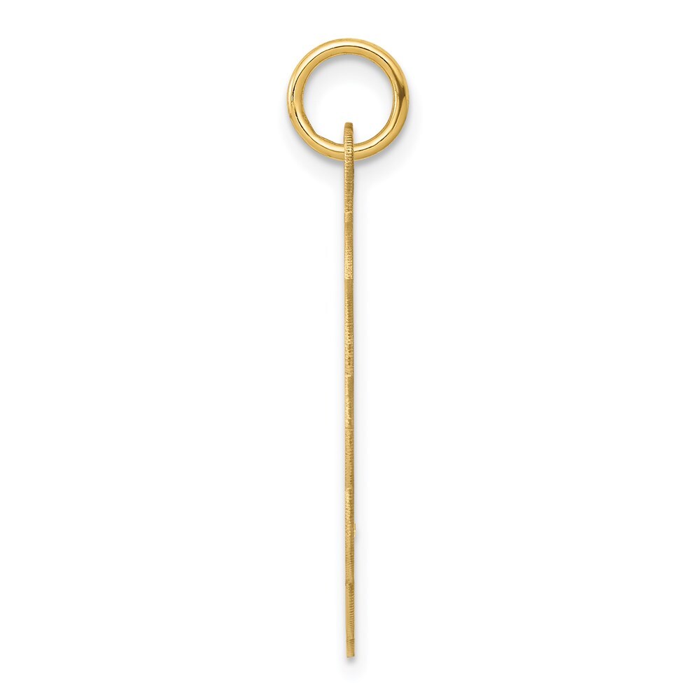 14k Yellow Gold .018 Gauge Engravable Scalloped Disc Charm Pendant for Women