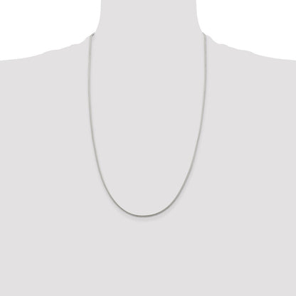 Sterling Silver 1.45mm Diamond-cut Round Franco Chain