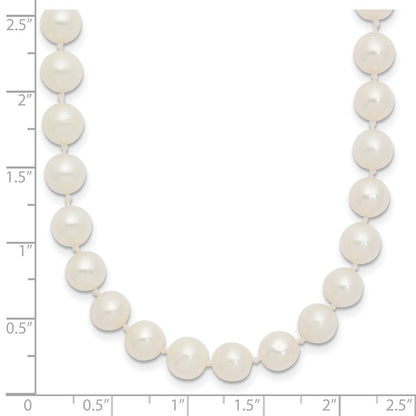 14k Yellow Gold 6-7mm White Freshwater Cultured Pearl 28 inch Necklace