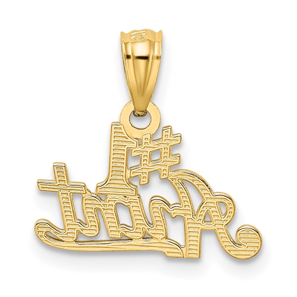 14k Yellow Gold #1 AUNT Pendant