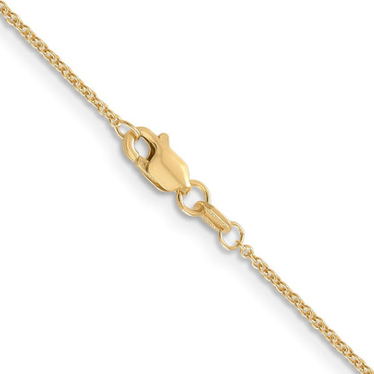 14k Yellow Gold 14 inch 1.2mm Cable with Lobster Clasp Chain Necklace